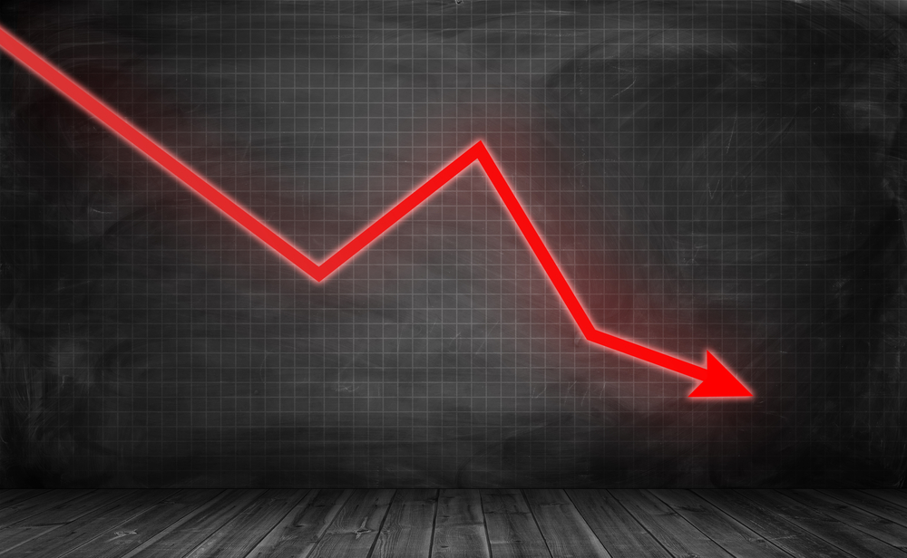 stock price down