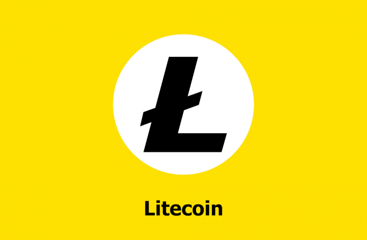 Litecoin LTC yellow logo