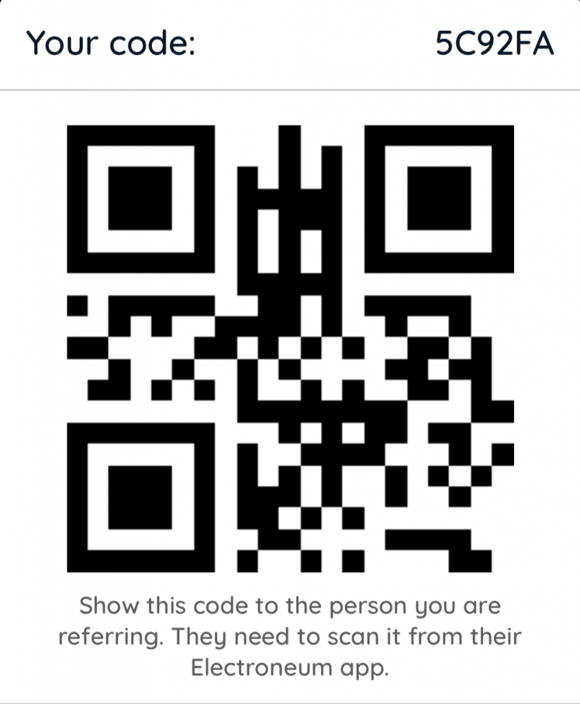 Electroneum iOS App Referral Code
