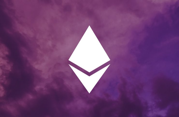 eth logo white on purple