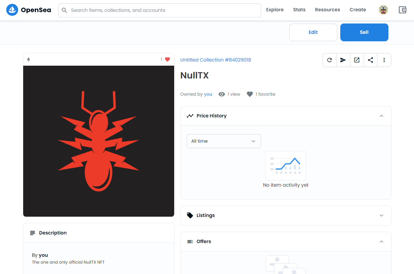 opensea nulltx nft