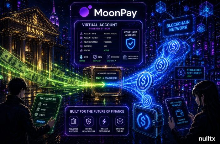MoonPay Launches Virtual Accounts for More Comfortable Conversion of Tap-Enabled Stablecoins