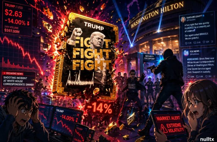 Trump Memecoin Craters After Shooting Scare At White House Correspondents' Dinner Sends Shockwaves Through Market
